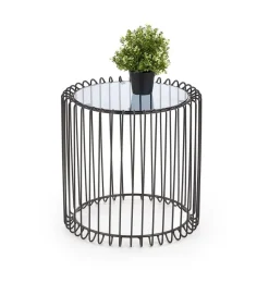 Stolik kawowy Minera czarny / dymiony