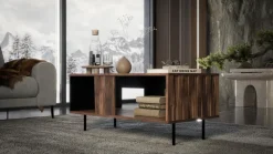 Stolik kawowy Miri orzechowy/czarny