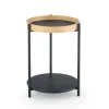Stolik kawowy Polo czarny / dąb