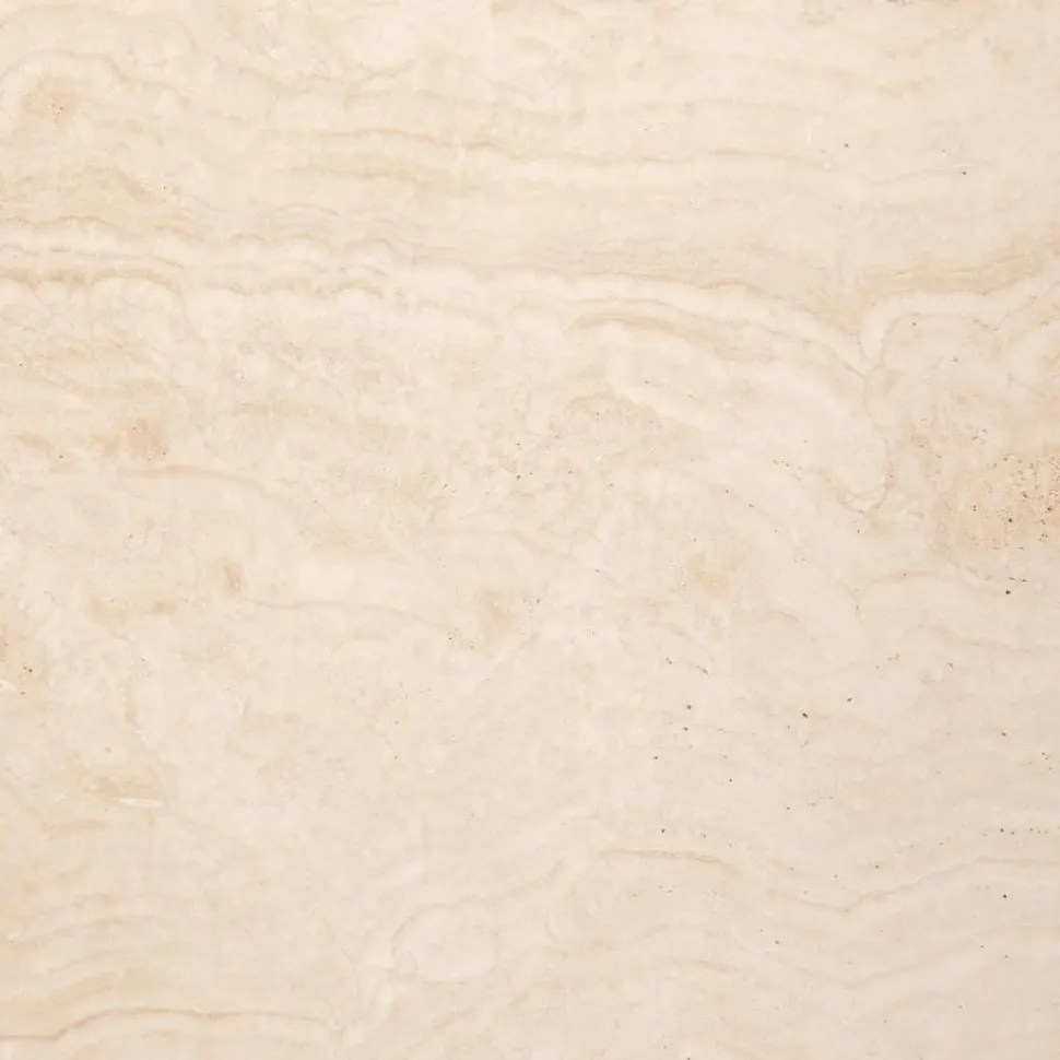 Stolik kawowy Prunus 80cm trawertyn/chrom