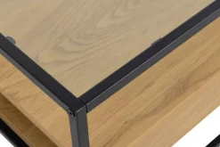 Stolik kawowy Randolf szkło/dąb