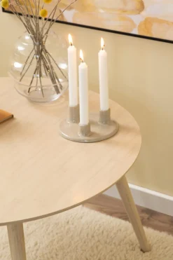 Stolik kawowy Roslin brązowy