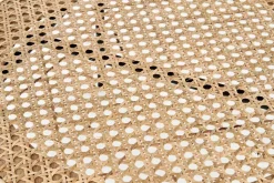 Stolik kawowy Safakis czarny / rattan