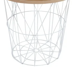 Stolik kawowy Salvatore naturalny/biały stelaż