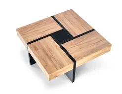 Stolik kawowy Sisel dąb craft/ czarny