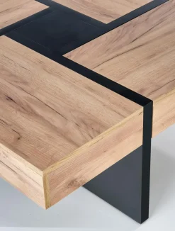 Stolik kawowy Sisel dąb craft/ czarny