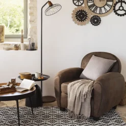 Stolik kawowy Siwan czarny/ mango