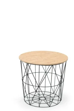 Stolik kawowy Skalba czarny, naturalny