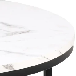 Stolik kawowy Spiro biały/czarny