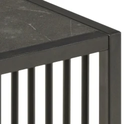 Stolik kawowy Strington 40x40cm marmur czarny