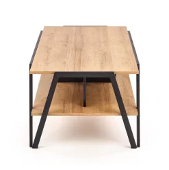 Stolik kawowy Tola czarny / dąb złoty