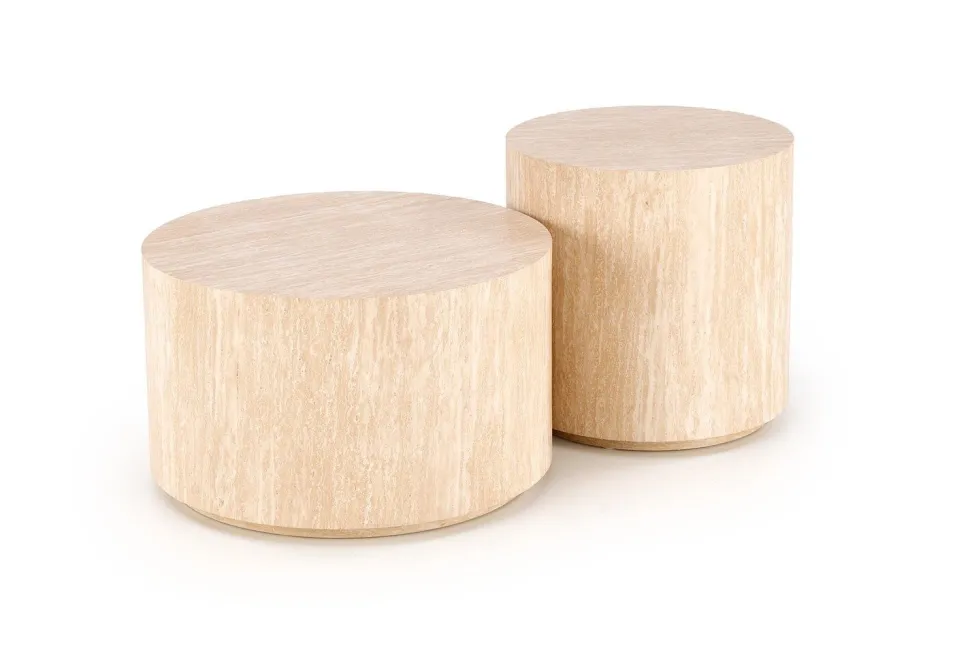 Stolik kawowy Travertino okrągły duży