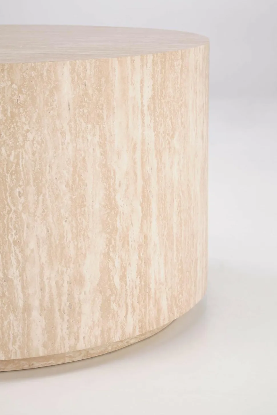 Stolik kawowy Travertino okrągły duży