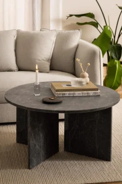 Stolik kawowy Vega okrągły brązowy