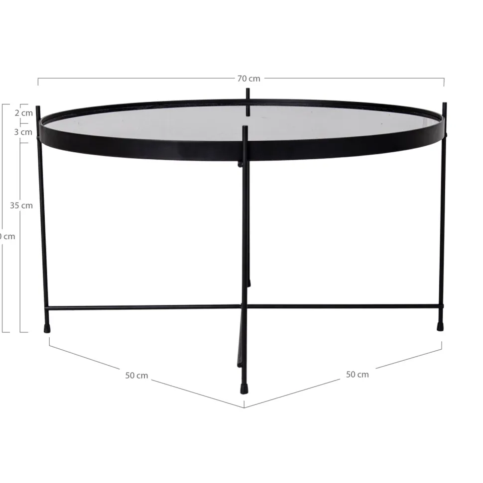 Stolik kawowy Venezia duży czarny