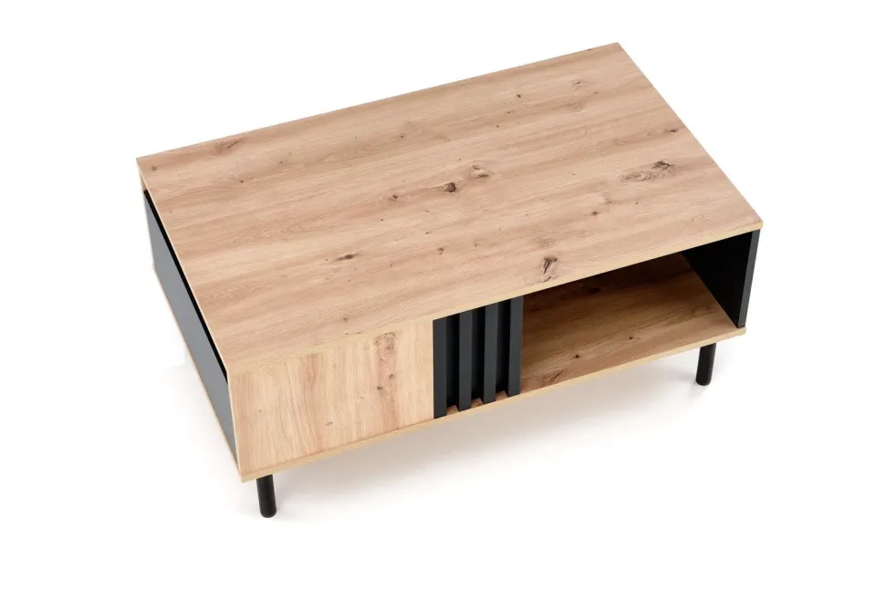 Stolik kawowy Zarak dąb artisan/czarny