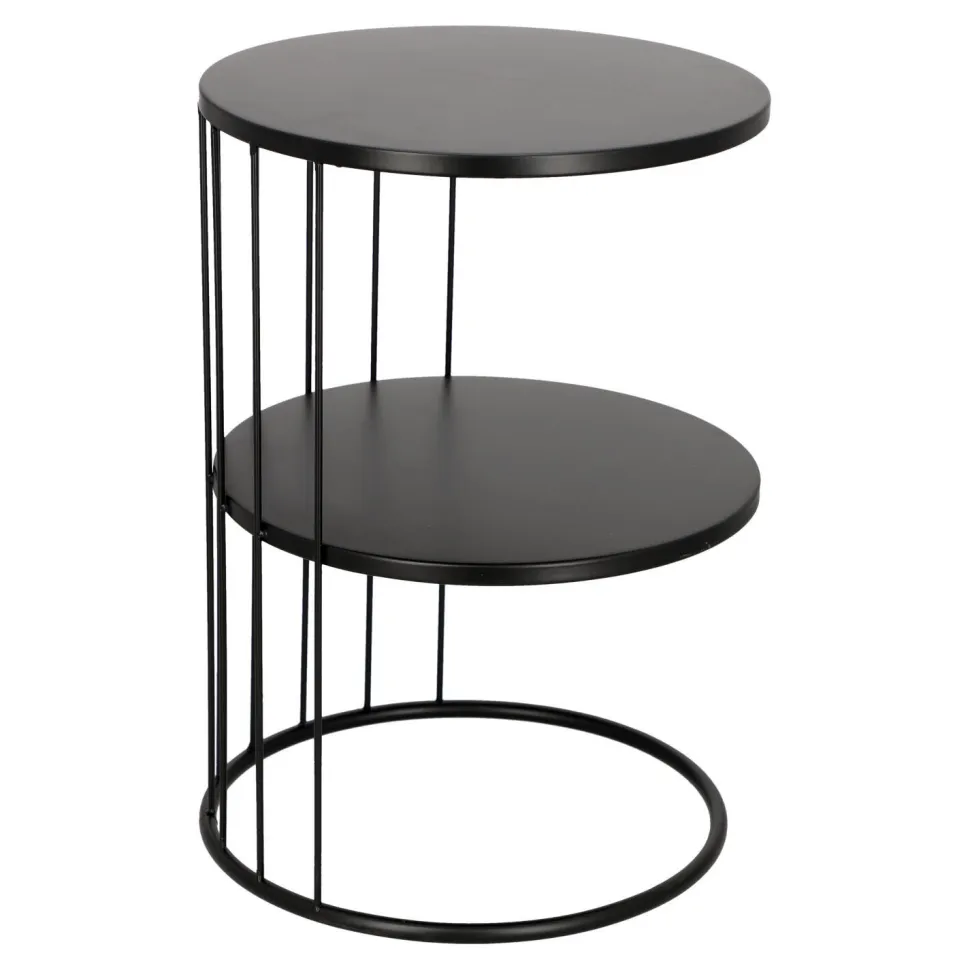 Stolik Kobu okrągły czarny