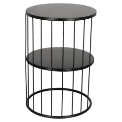 Stolik Kobu okrągły czarny