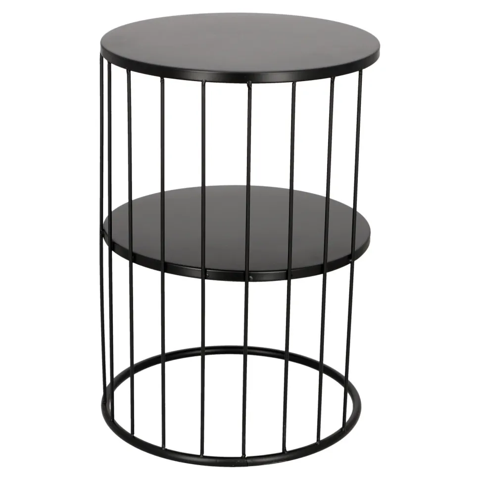 Stolik Kobu okrągły czarny