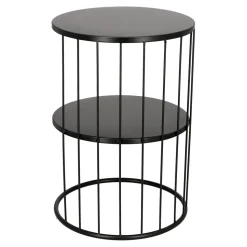 Stolik Kobu okrągły czarny