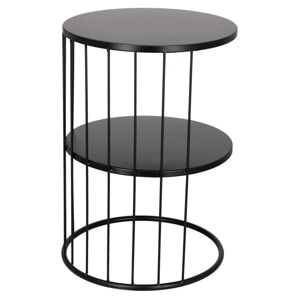 Stolik Kobu okrągły czarny