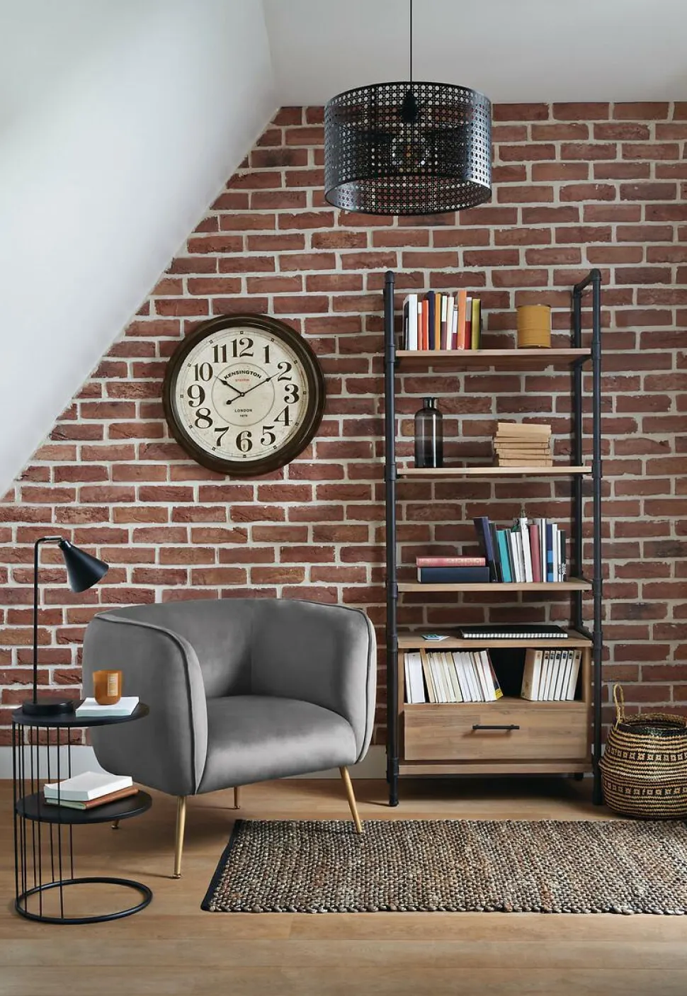 Stolik Kobu okrągły czarny