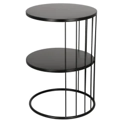 Stolik Kobu okrągły czarny