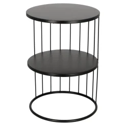 Stolik Kobu okrągły czarny