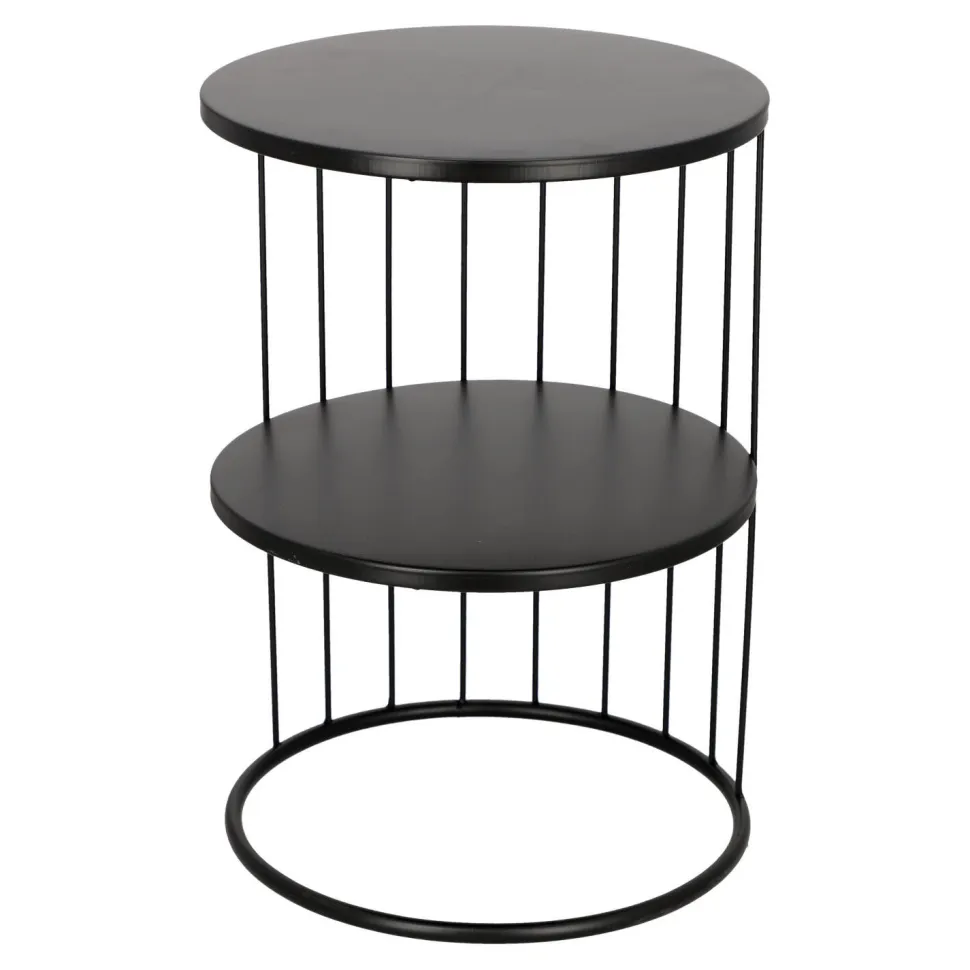 Stolik Kobu okrągły czarny