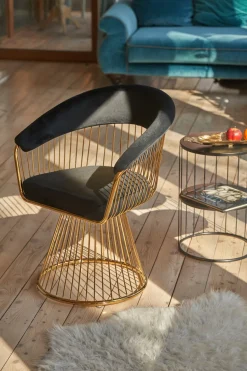 Stolik Kobu okrągły czarny