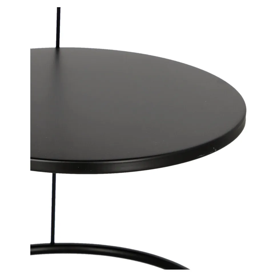 Stolik Kobu okrągły czarny