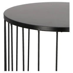 Stolik Kobu okrągły czarny