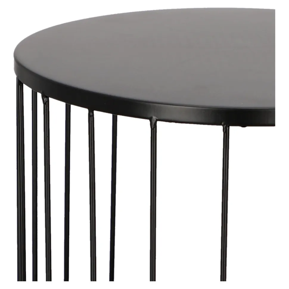 Stolik Kobu okrągły czarny