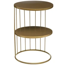 Stolik Kobu okrągły złoty