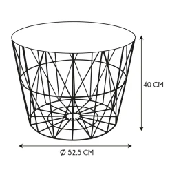 Stolik/ kosz Awinion beżowy ciemny