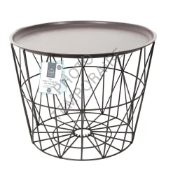 Stolik/ kosz Awinion beżowy ciemny