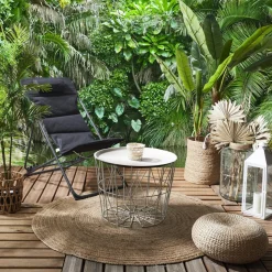 Stolik/ kosz Awinion beżowy ciemny