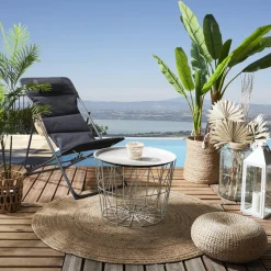 Stolik/ kosz Awinion beżowy ciemny