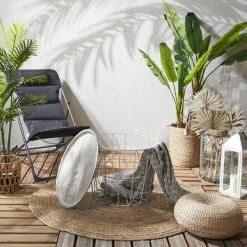 Stolik/ kosz Awinion beżowy ciemny