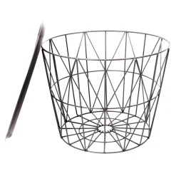 Stolik/ kosz Awinion beżowy ciemny