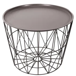 Stolik/ kosz Awinion beżowy ciemny