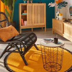 Stolik Kumi bielony/czarny