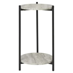 Stolik Leuven trawertyn/czarny