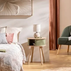 Stolik nocny Nysos szałwia