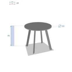 Stolik ogrodowy Saona 50cm tonka
