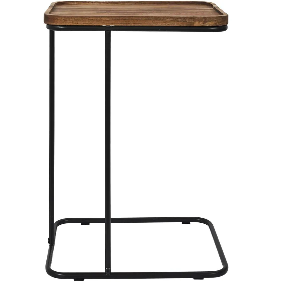 Stolik pomocniczny Meleto akacja/ czarny