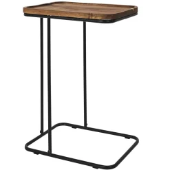 Stolik pomocniczny Meleto akacja/ czarny