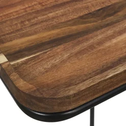 Stolik pomocniczny Meleto akacja/ czarny