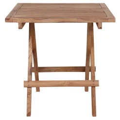 Stolik pomocniczy Bilbao 50x50cm naturalny tekowy