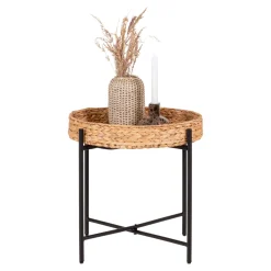 Stolik pomocniczy Naro 50cm naturalny  hiacynt